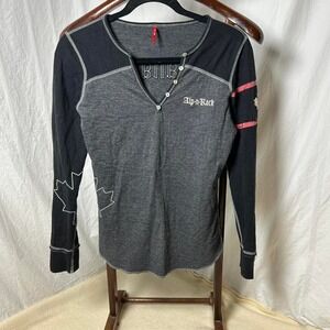 Alp-n-Rock Ladies Cozy‎ Henley Shirt - Size 2 small